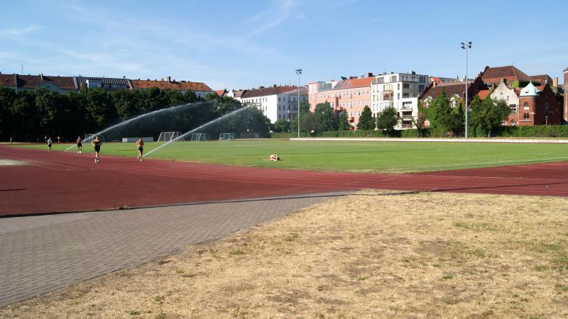 Foto: Tartanbahn im Friedrich-Ludwig-Jahn-Sportpark