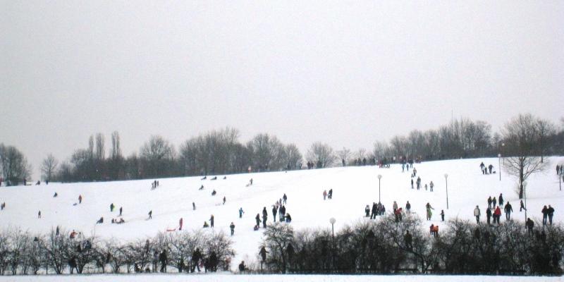 Foto: Rodelberg im Freizeitpark Lübars